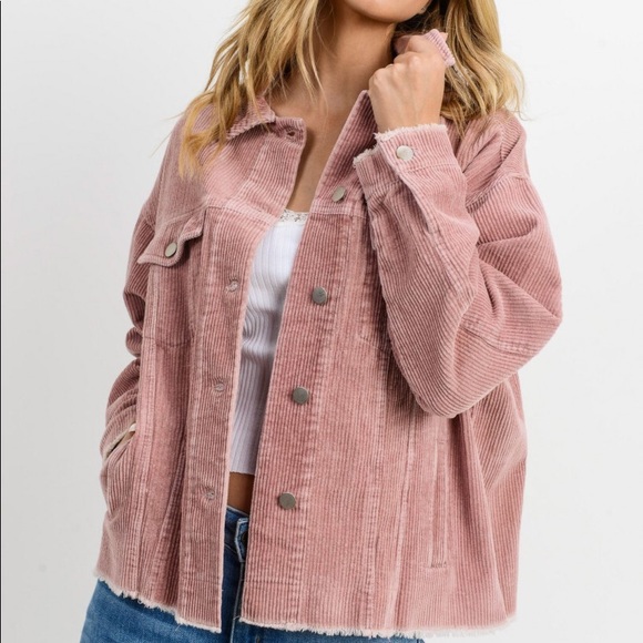 Jewel Blooming Fashion Corduroy Jacket - Picture 2 of 7